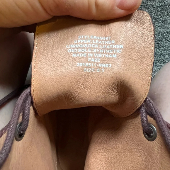 Madewell The Rayna Lace-Up Boot in Leather, size 8.5 - Picture 9 of 11